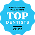 philadelphia orthodontists Top Patient Rated badge 2023